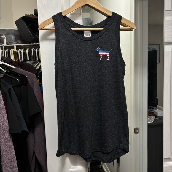 PINK Victoria's Secret Tops - Vintage PINK sequin dog tank top